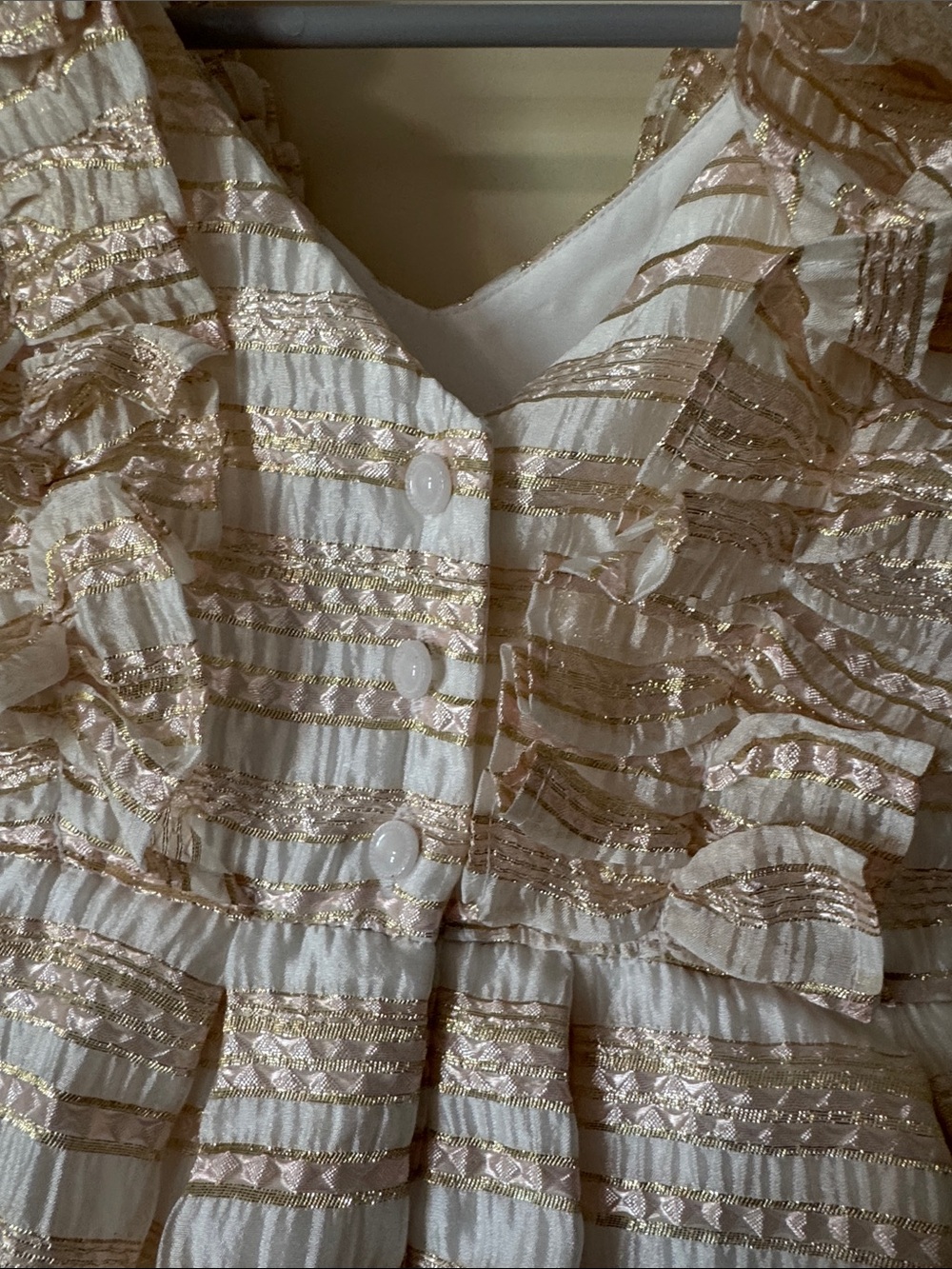 Janie and Jack Stripe Shimmer Special Occasion Dress - Picture 4 of 5